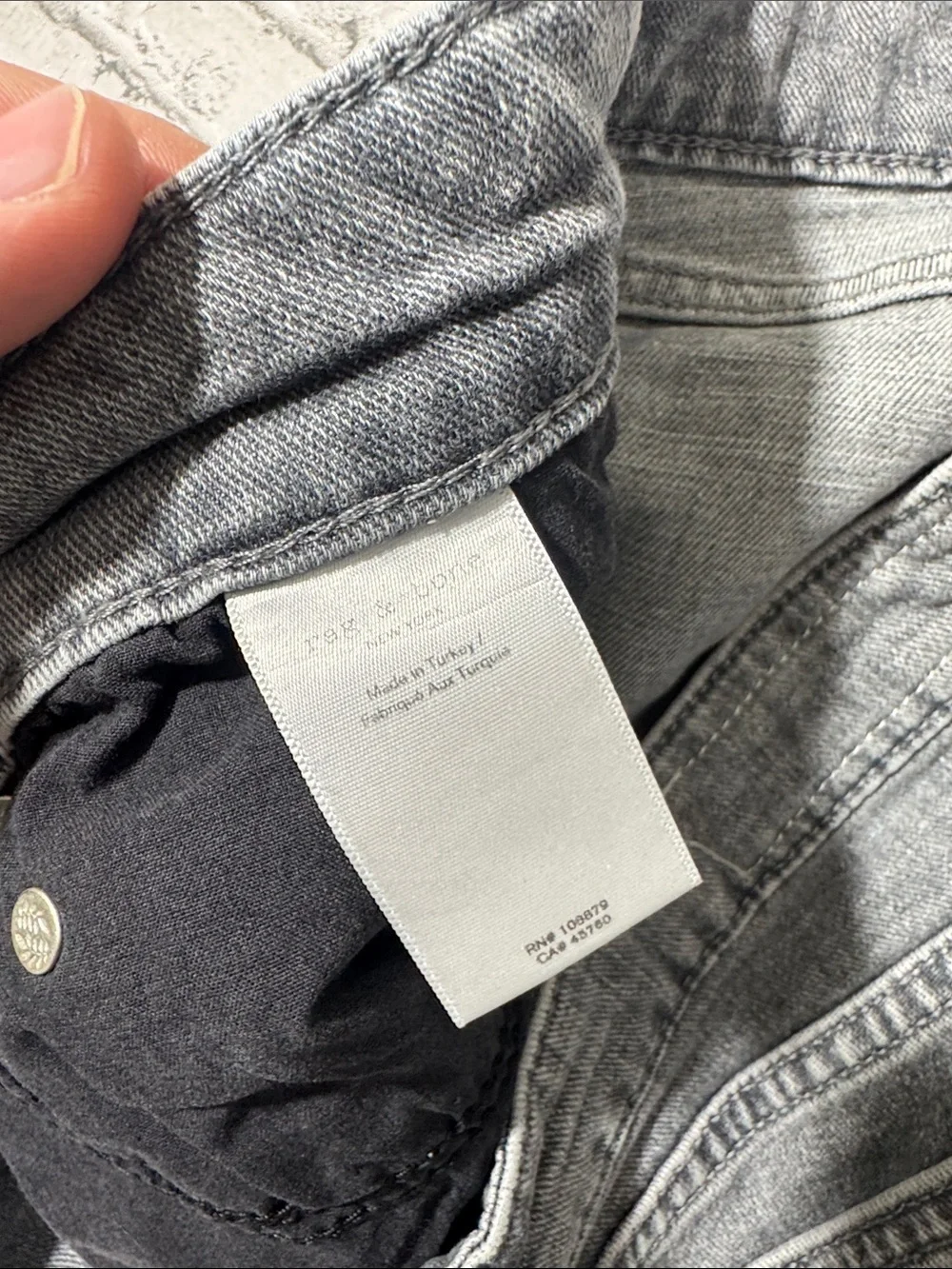 Rag & Bone womens 30 stone gray Dre low-rise slim boyfriend cotton denim jeans
